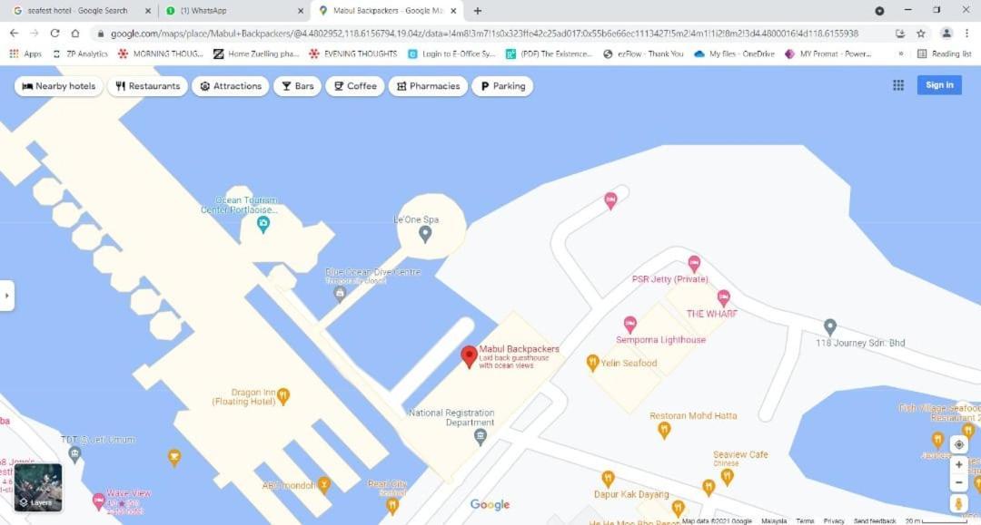Mabul Backpackers Leilighet Mabul Island Eksteriør bilde